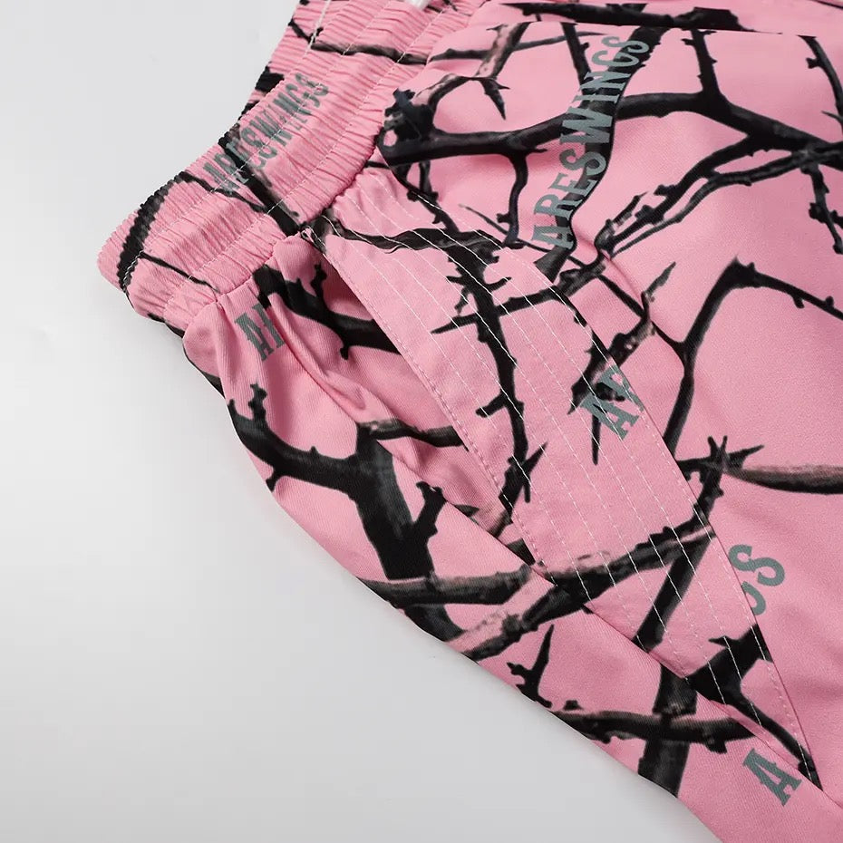 Areswings Pink Forest Pants | Unisex Latest Trousers | H0NEYBEAR