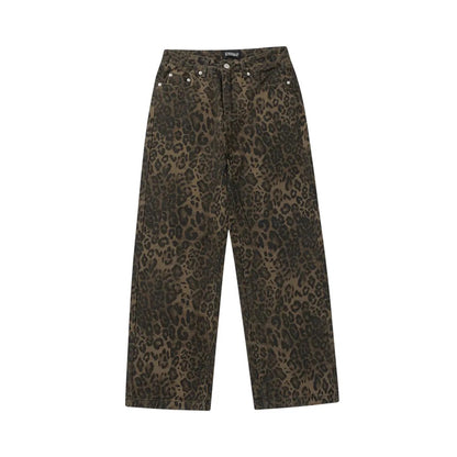 Leopard Print Jean Pants