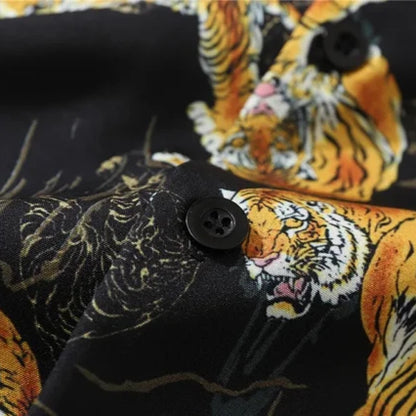 Tiger Print Shirt | Trendy Hawaiian Shirts 