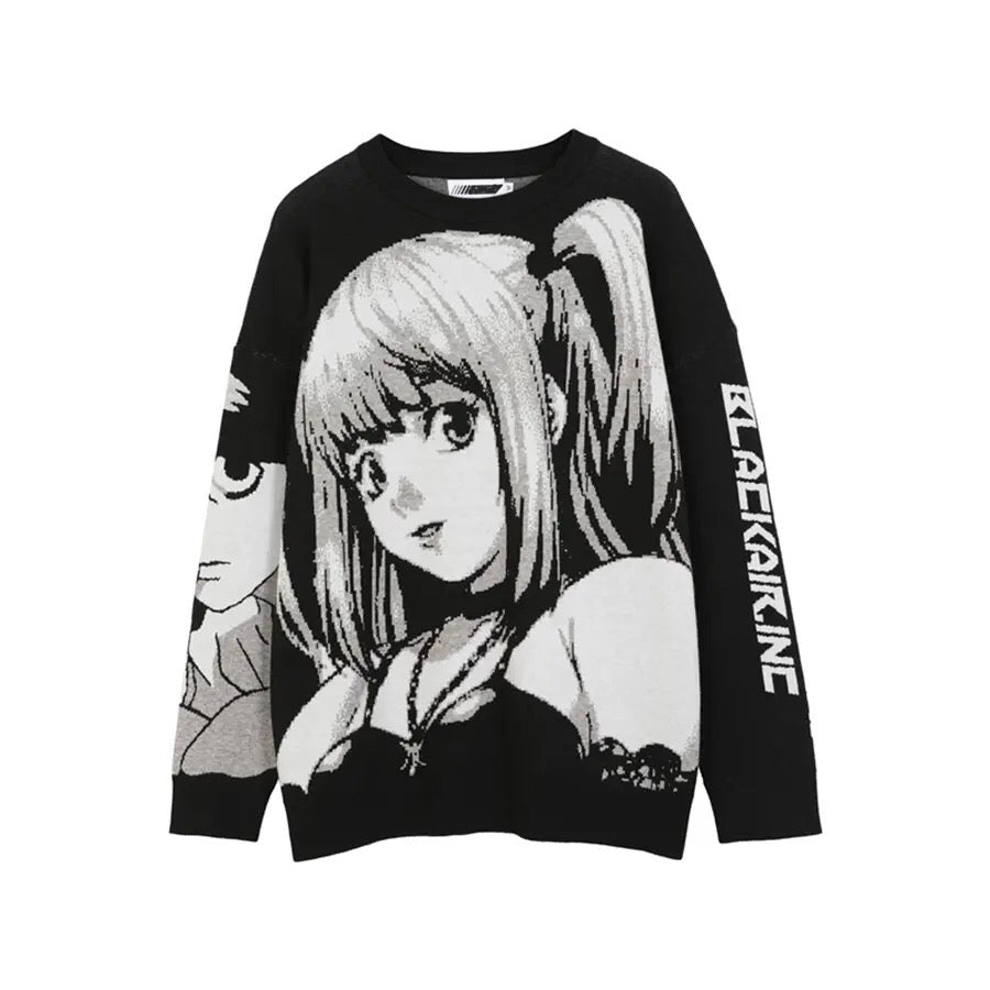 Vintage Anime Knitted Sweater | Y2K Knitted Sweatshirts | H0NEYBEAR