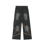 Classic Star Splicing Jeans