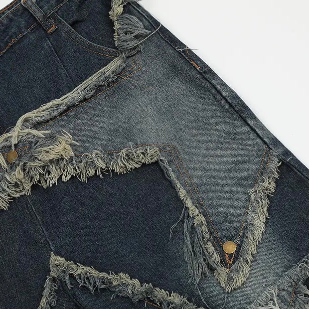Tassel Star Denim Shorts | Summer Clothes Collection | H0NEYBEAR