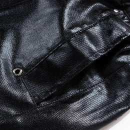 Nike X Skims Shiny Nylon Cargo Pants Obsidian