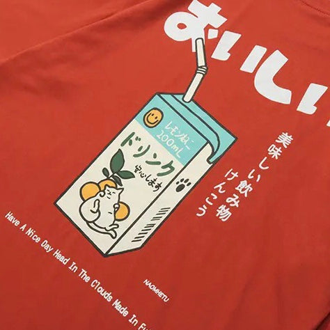 Juice Box Print T-shirt