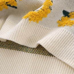 Sunflower Knitted Sweater | Unisex Knitted Sweaters | H0NEYBEAR – h0neybear