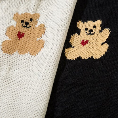 Frayed Bear Love Knit Sweater