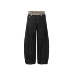 DualTone Curve Baggy Jeans front look