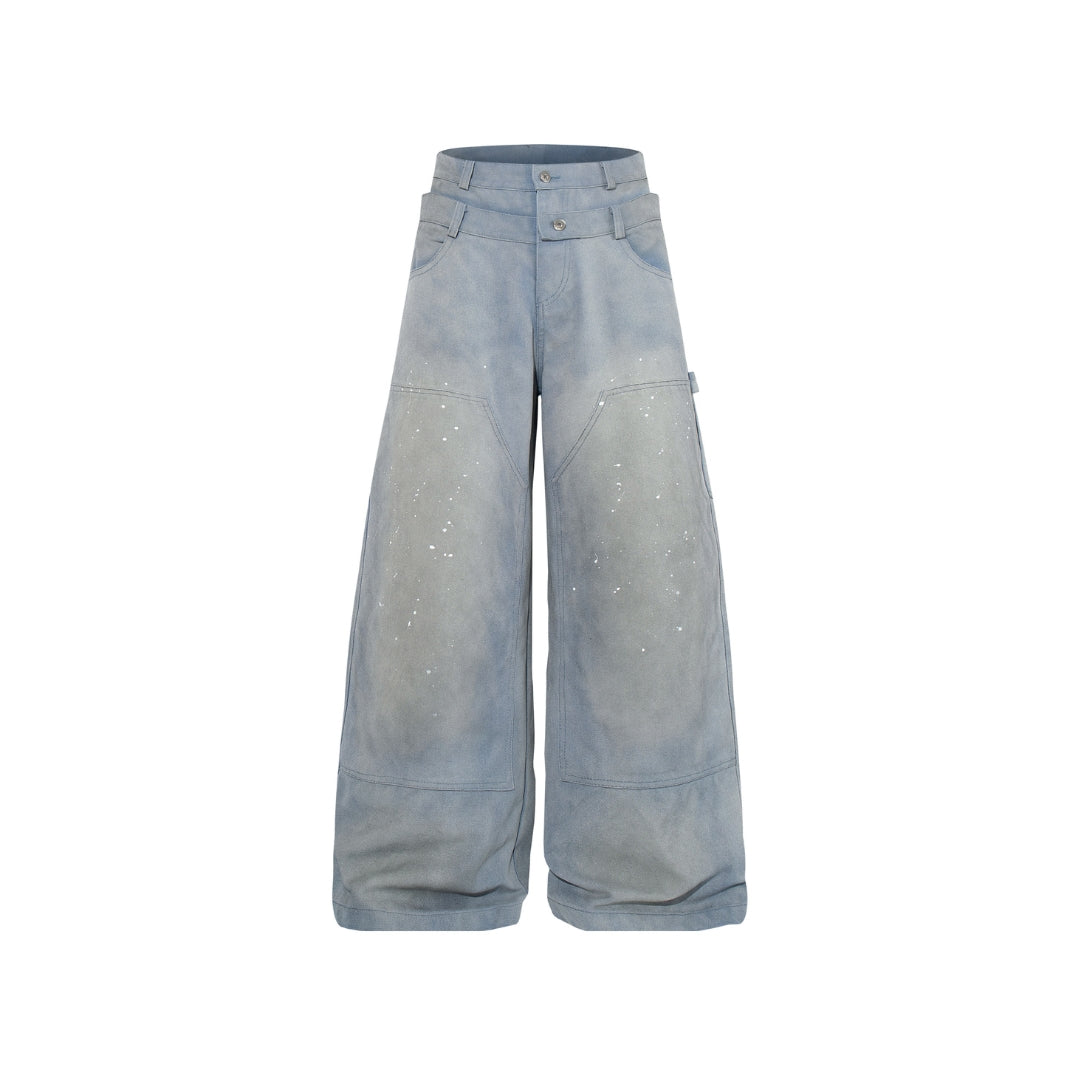 The Double Waist Carpenter Baggy Jeans