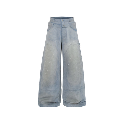 The Double Waist Carpenter Baggy Jeans