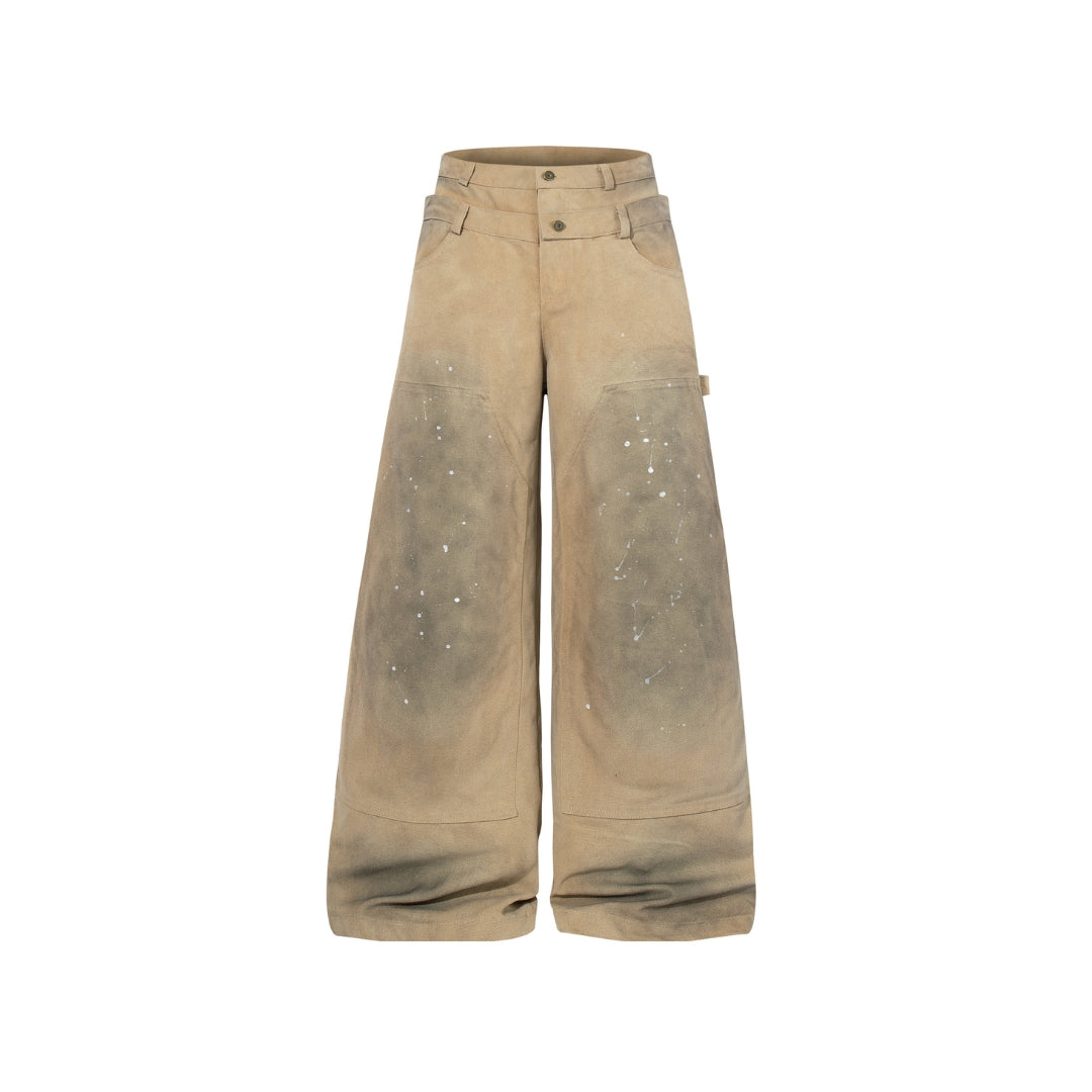 The Double Waist Carpenter Baggy Jeans