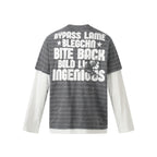 Bypass Layered Henley Long Sleeve T-shirt