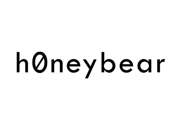 Official H0NEYBEAR Streetwear logo - Urband clothing brand aka honeybear clothing black text