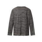 Shadow Camo Raw Neck Long Sleeve T-shirt