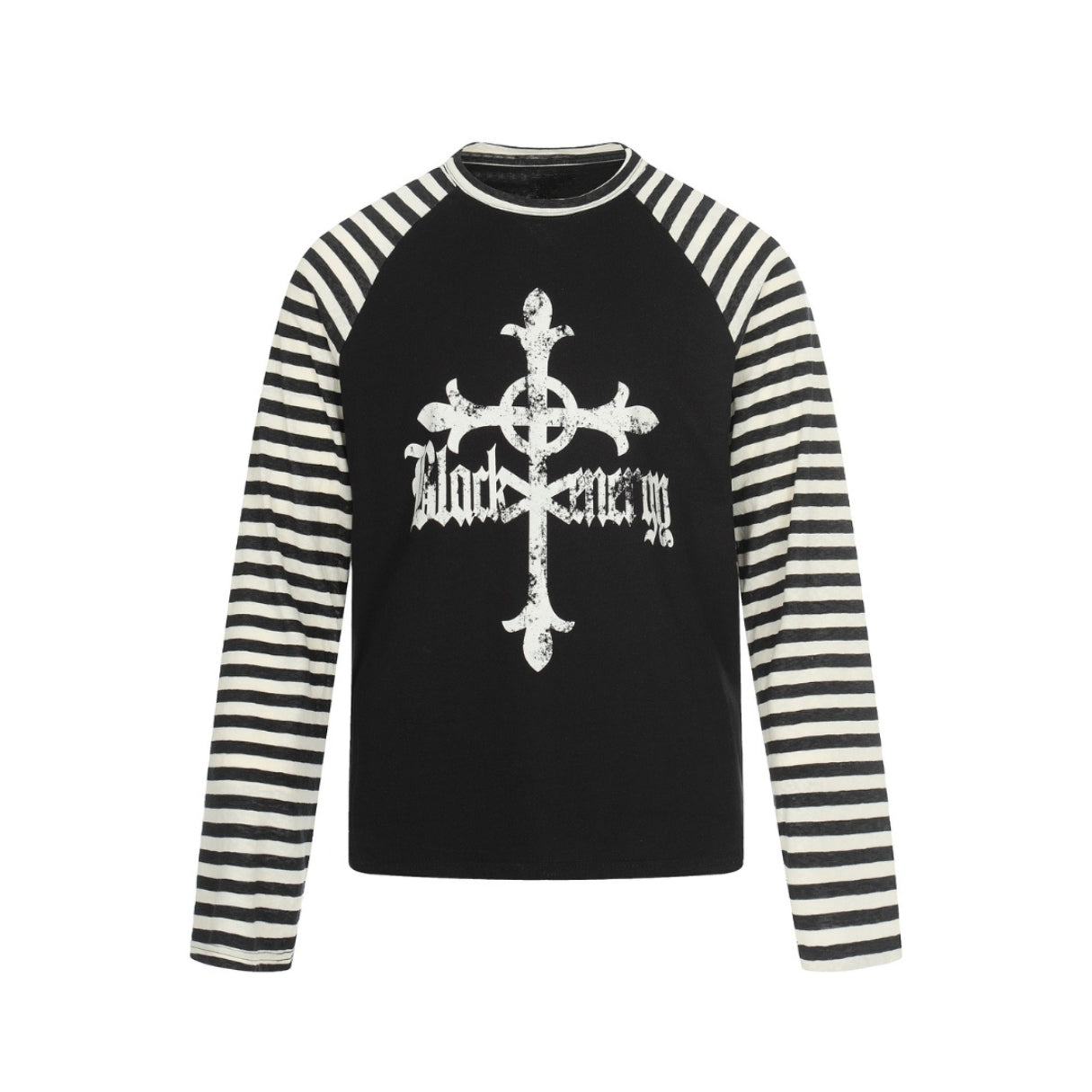 Gravecross Striped Raglan T-shirt - h0neybear