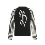 Gravecross Striped Raglan T-shirt