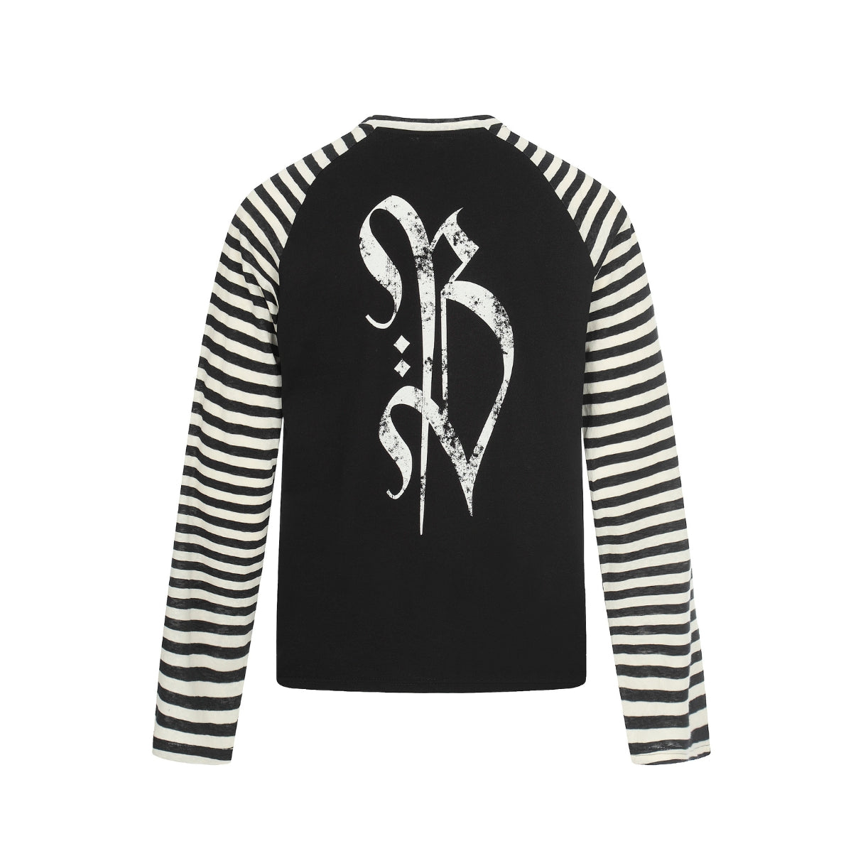 Gravecross Striped Raglan T-shirt