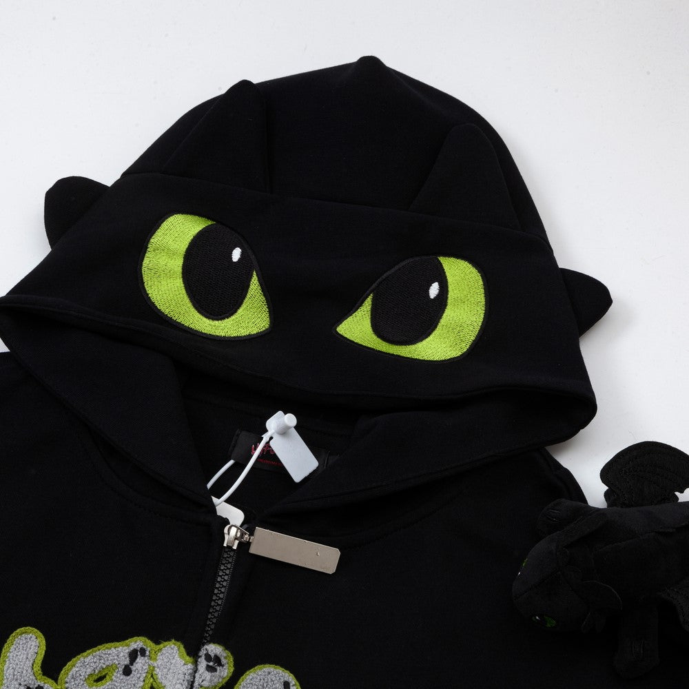 Layfu Home Toothless Zip-Up Hoodie