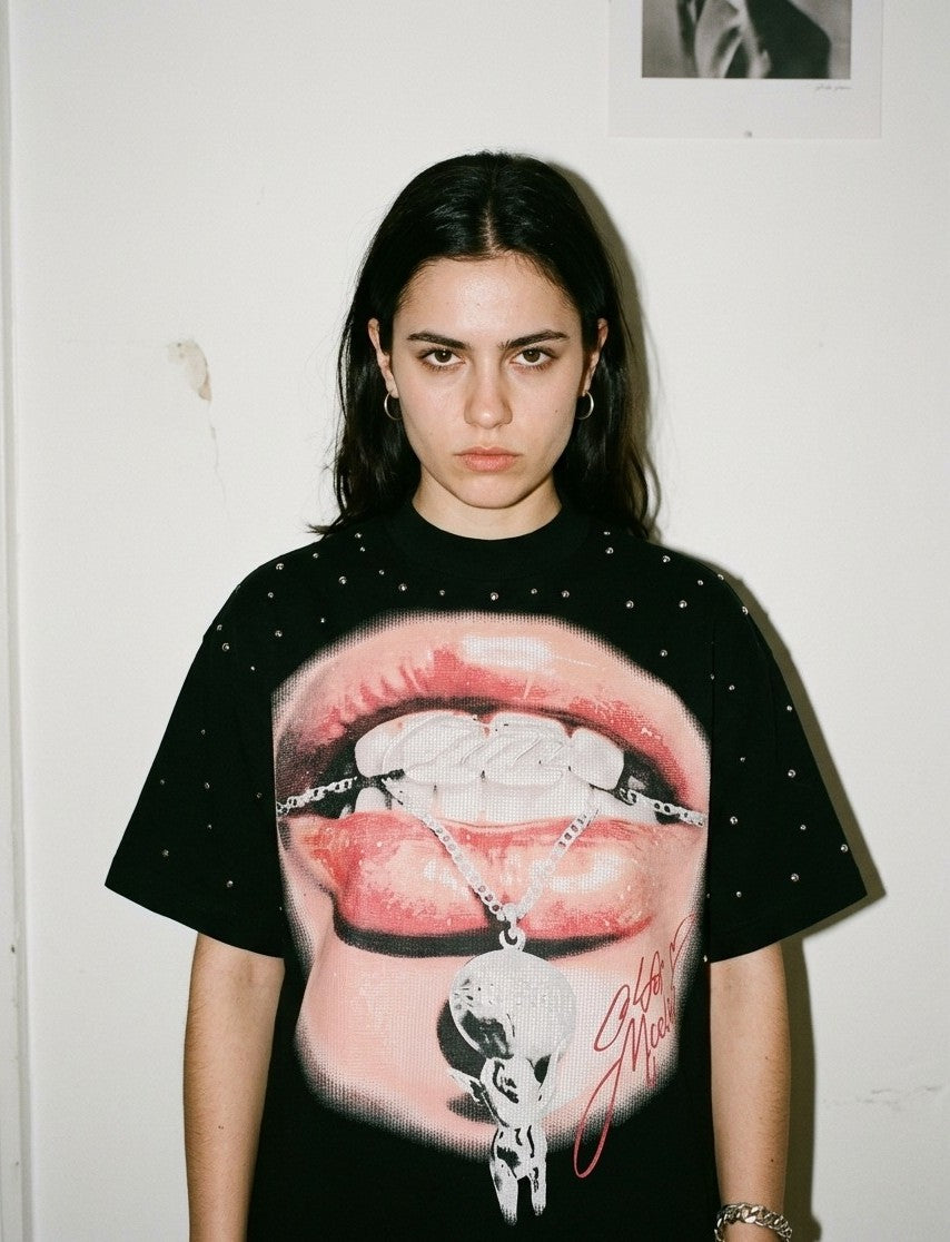 Venom Kiss Studded Tee