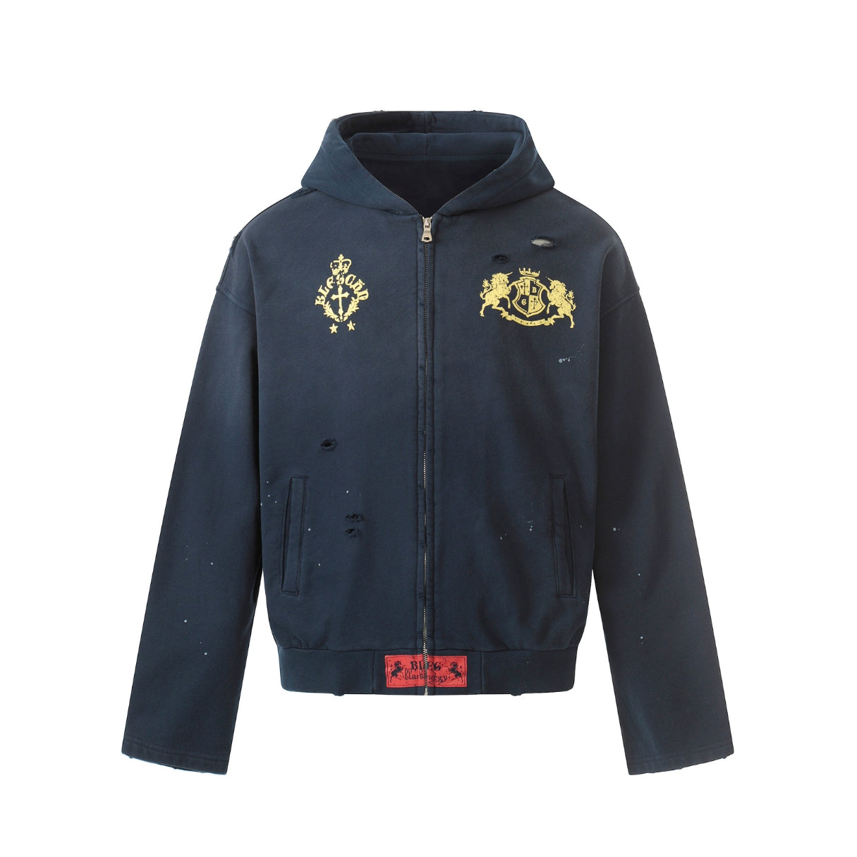 Crowncrest Distressed Hoodie