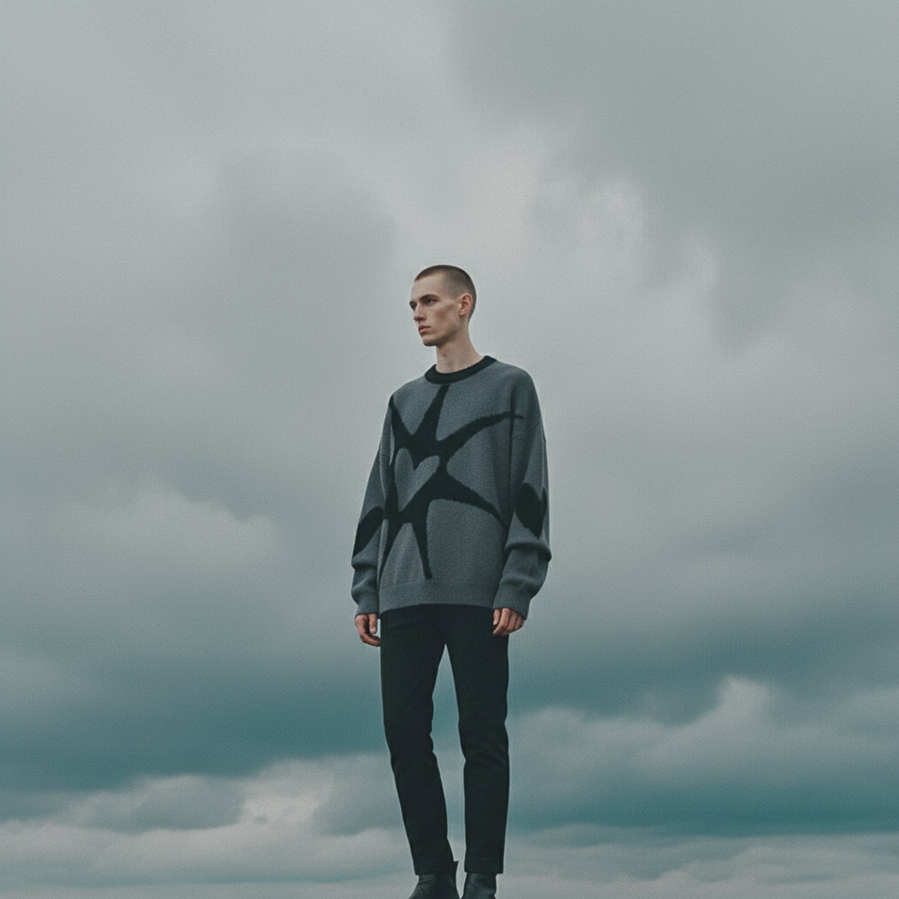 h0neybear clothing aka honeybear main hero banner featuring model wearing void heart sweater