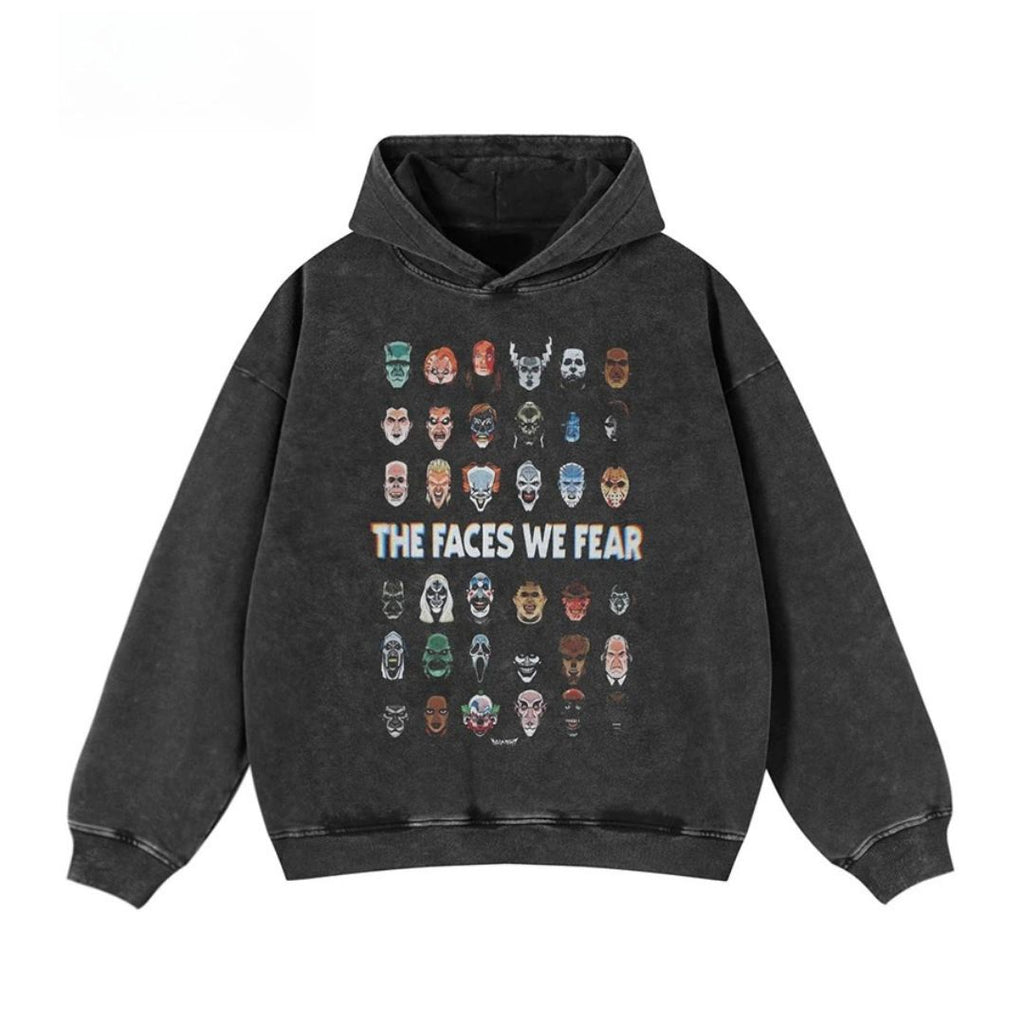 The Faces We Fear Hoodie - h0neybear