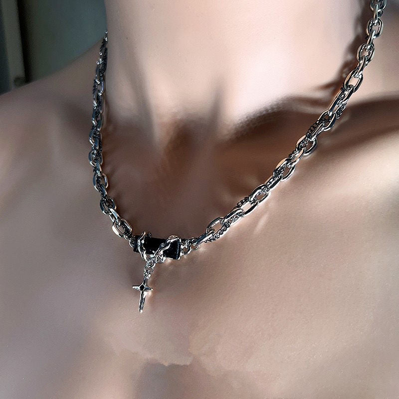Nocturne Cross Chain Necklace