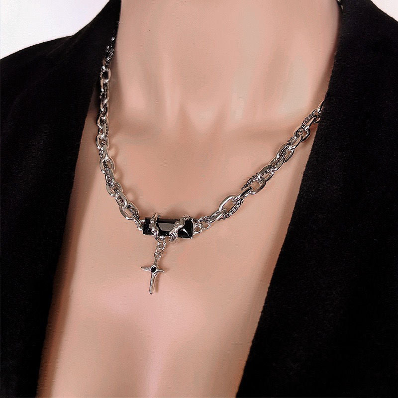 Nocturne Cross Chain Necklace