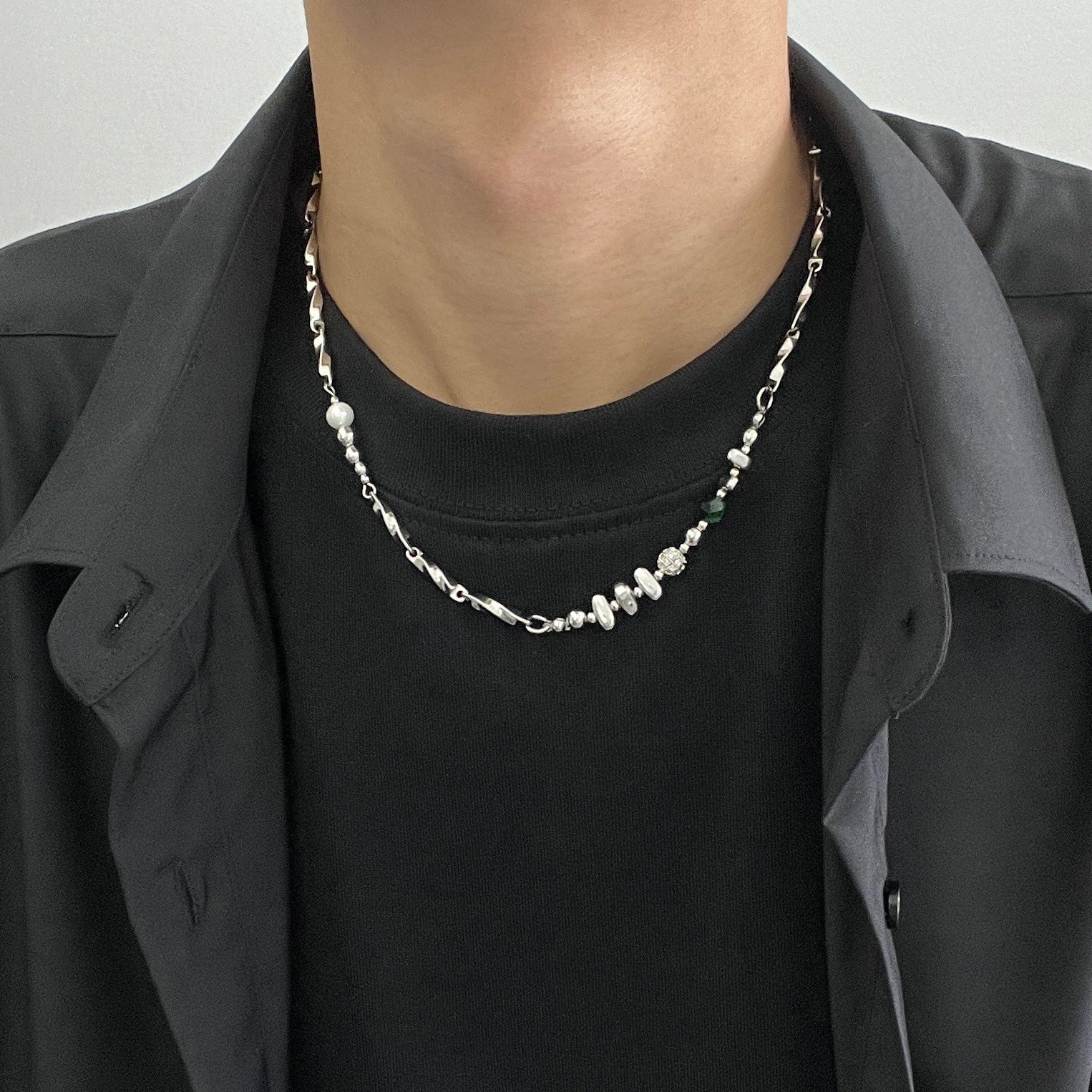 Vesper Beaded Chain Necklace