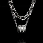 Orbit Double Layer Chain Necklace