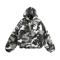 The Signal Camo Zip-Up Hooded Jacket Camouflage-patterned jacket on a white background