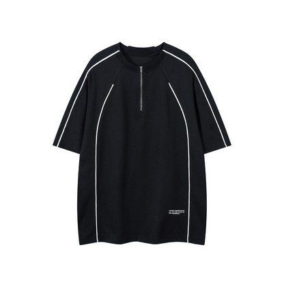 Piped Quarter-Zip Jersey - h0neybear aka honey bear or honeybear
