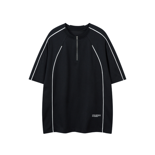Piped Quarter-Zip Jersey - h0neybear aka honey bear or honeybear