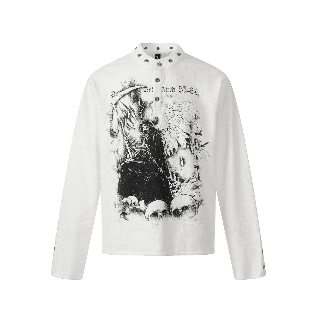 Requiem Reaper Henley Long Sleeve T-shirt