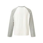 Dual Pattern Raglan Long Sleeve T-shirt