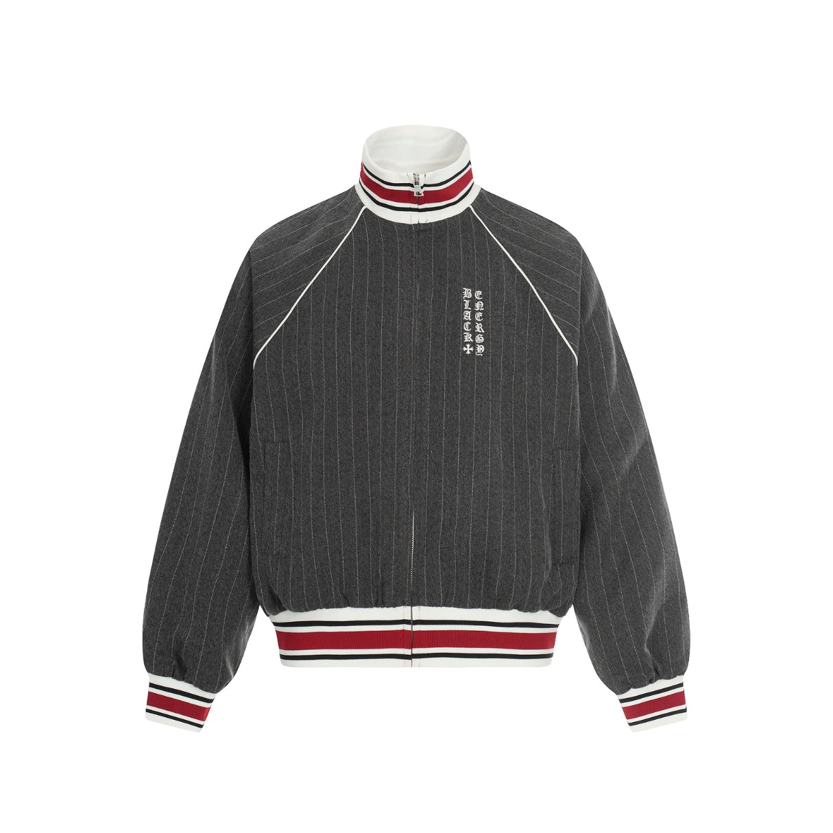 Varsity Pinstripe Track Jacket