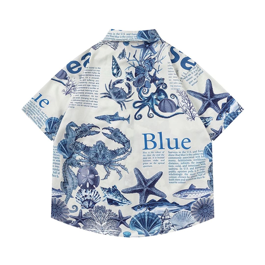 Sea State Button-Up Shirt - h0neybear