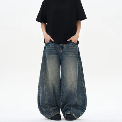 Ghost Seam Wide Leg Jeans