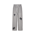 Plaid Cross-Patch Relaxed Pants - h0neybear Clothing