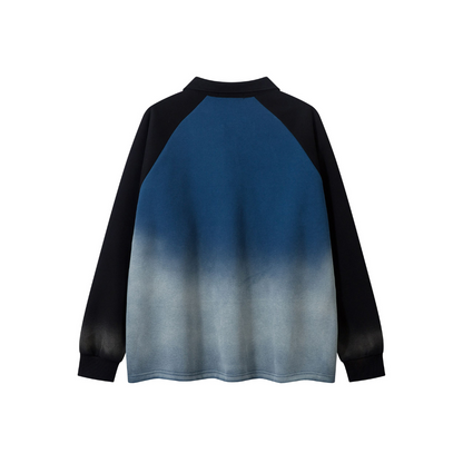Vintage Ombre Long Sleeve Polo Jersey