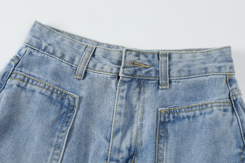 Detachable Leg Baggy Jeans | Y2K Women's Pants | H0NEYBEAR