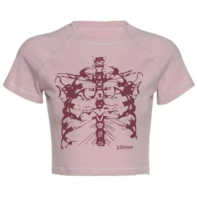 Skeleton Crop Top