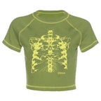 Skeleton Crop Top