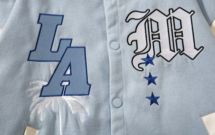 LA Letterman Jacket - Blue