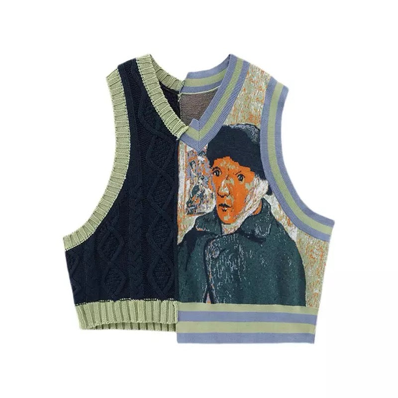 Van Gogh Twist Knitted Vest