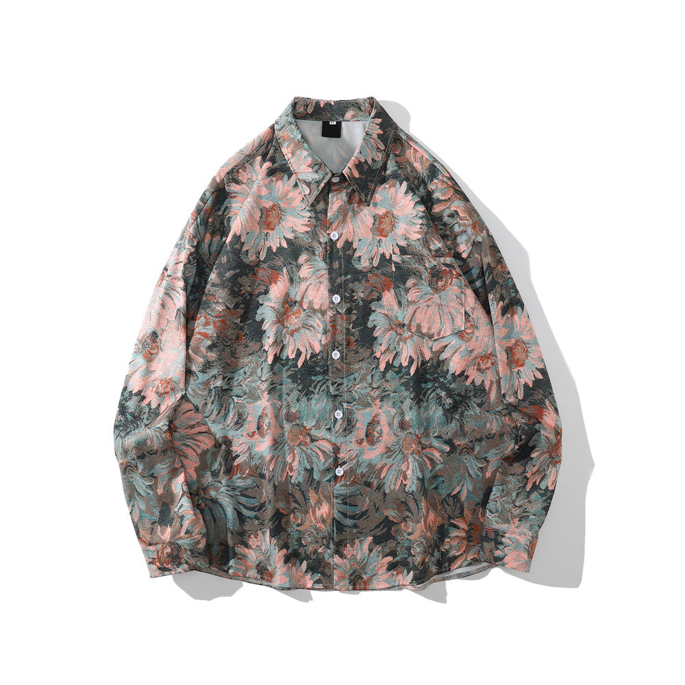 Floral Painted Long Sleeve Shirt | H0ney Bear