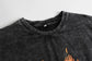 Vintage Flames Skeleton Couple Long Sleeve T-shirt