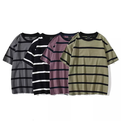 Classic Striped T-shirt | Unisex Stripe Tee | Grunge Y2K Shirts | h0neybear