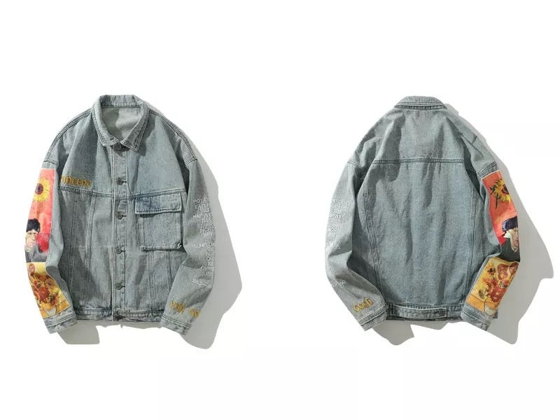 Van Gogh Portrait Denim Jacket