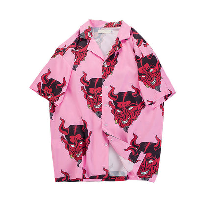 Devil Head Print Shirt