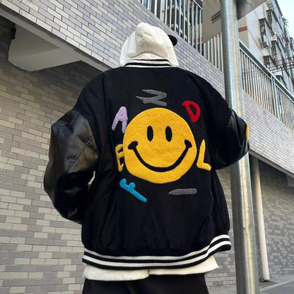 Smiley Face Bomber Jacket